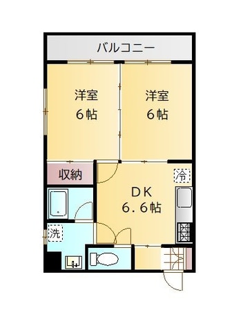 第４セシール水前寺の物件間取画像